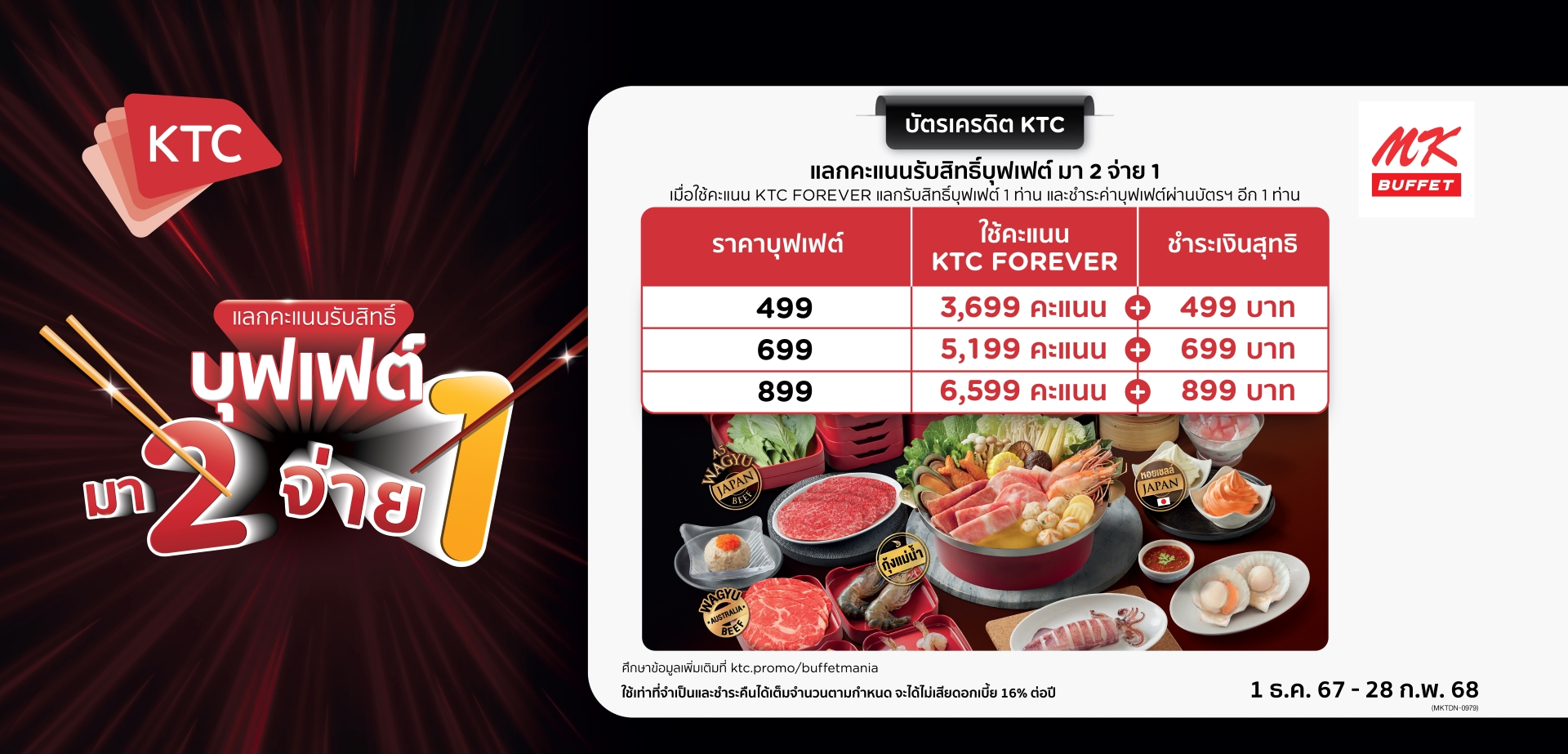 สิทธิพิเศษสำหรับลูกค้าผู้ถือบัตรเครดิต KTC