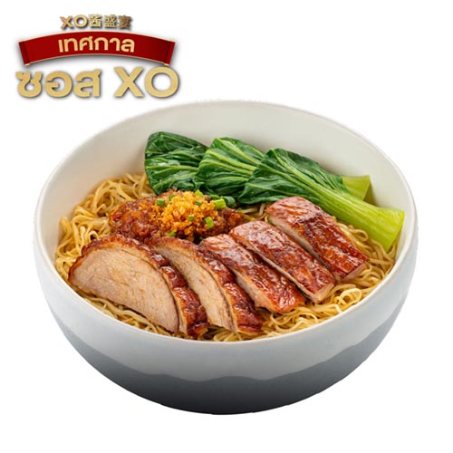 บะหมี่ซอส XO เป็ดย่าง