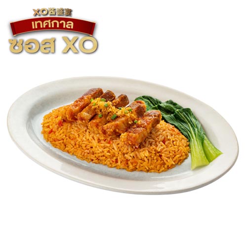 ข้าวซอส XO หมูกรอบ