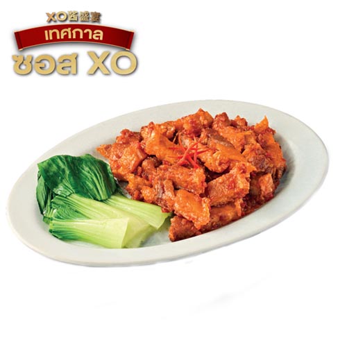 หมูกรอบซอส XO